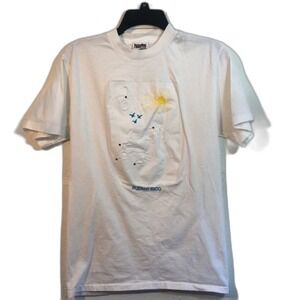 Puerto Rico Souvenir T-Shirt Embroidered Graphic‎ White Tourist Tee